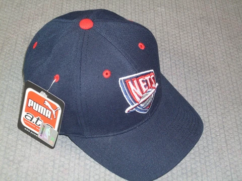NWT NBA New Jersey Nets Raised Wool Replica Adjustable Hat by PUMA Cover
