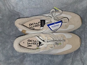 ZAPATILLAS BAJAS RETRO VERBENAS GAMUZA/CUERO TALLA 9.5 EN BLANCO/TOPO/TOSTADO - Imagen 1 de 6