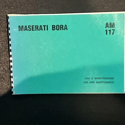 Car Manual Maserati Bora Libretto Uso E Manutenzione - Image 1 of 4