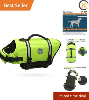 Chaleco salvavidas Ripstop para perros - flotabilidad y visibilidad mejoradas para perros medianos a grandes Foto 1 de 4