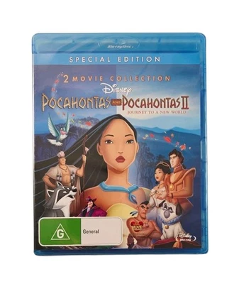 New - Disney Pocahontas 1&2 Journey to a New World Blu-ray 2 Movie Collection - Image 1 of 4