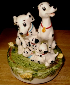 Rare Disney Schmid Artist Proof 101 Dalmations Revolving Music Box Mothers Day - Picture 1 of 4