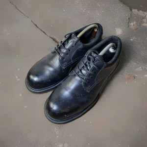 Dr Martens Industrial Safety Shoes Black Leather Mens Size UK 8/ EU 42 - Picture 1 of 15