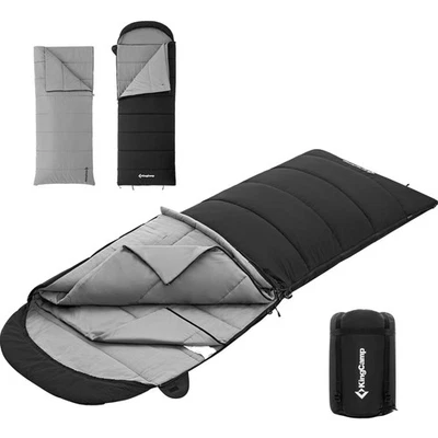 Schlafsack Erwachsene 3 in 1 Winter Sommer Camping XXL Flanell - Bild 1 von 4