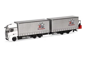 Herpa 319683 | MB Actros | Treno sospeso Jumbotandem con carrello elevatore | Wilkening | 1:87 - Foto 1 di 5