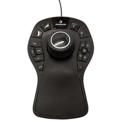 3DCONNEXION 3DX-600043 Spacemouse Pro Wired USB Mouse For Drawing 3D Cad - Image 1 of 4