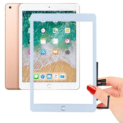 FABRIQUÉ POUR APPLE FOXCONN Vitre Tactile iPad A1954 Blanc Ecran Assemblé Nappe Bouton HOME Adhésif Prémonté