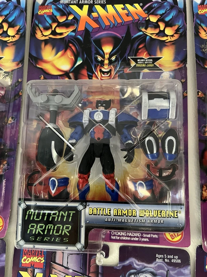 Figura de acción de colección 1996 ToyBiz X-Men Mutant Armor Battle Armor Wolverine Foto 1 de 1