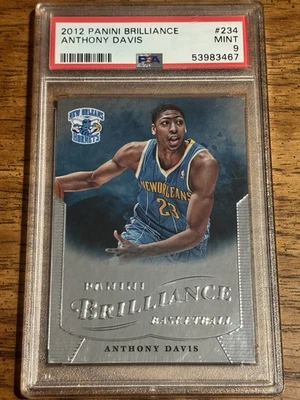 2012-13 Panini Brilliance Anthony Davis #234 Rookie PSA 9 Mint RC Hornets Mavs - Image 1 of 2