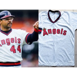 California Angels 80s RAWLINGS shirsey Pullover jersey M L white Home MLB vtg - Picture 1 of 10