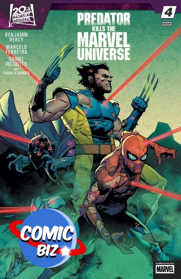 PREDATOR KILLS THE MARVEL UNIVERSE #4 (2025) 1ST PRINTING MAIN COVER - Image 1 of 1