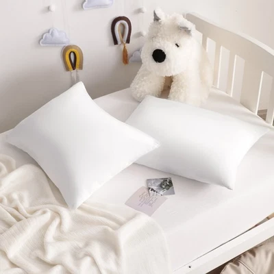 Ultra Soft Silk Satin Toddler Pillowcases - 2 Pack, 13x18 Inch, Machine Washable - Image 1 of 4