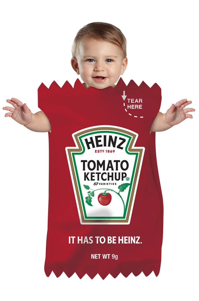 Red Heinz Ketchup Packet Bunting Infant Costume - Image 1 of 1