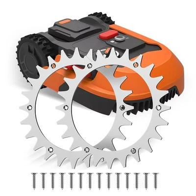 Lot De 2 Pointes Lame Robot Tondeuse Worx Landroid S/M Ébavurage Du Trou De V... - Immagine 1 di 4