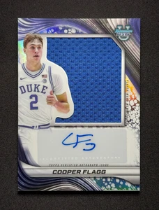 Cooper Flagg 💥🏀 PROSPECT JUMBO RELIC AUTO! 2024-25 Bowman U Best Basketball - Picture 1 of 9