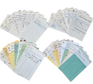 De colección 40 Biblioteca 📚 Tarjetas de Pago Fecha de Vencimiento Marcador Artesanías - Imagen 1 de 3