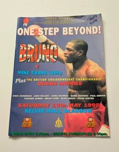 Frank Bruno v Mike Evans One Step Beyond Glasgow 1995 Boxprogramm - Bild 1 von 4