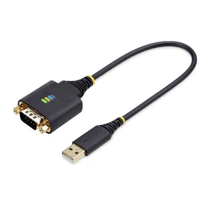 StarTech.com 1ft/30cm USB to Serial Adapter Cable, COM Retention, FTDI, USB-A to - Picture 1 of 9