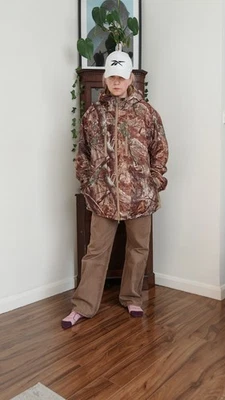 Gander Mountain RealTree Tech 20 Waterproof Breathable Hooded Camo Jacket XL VGC - Image 1 of 4