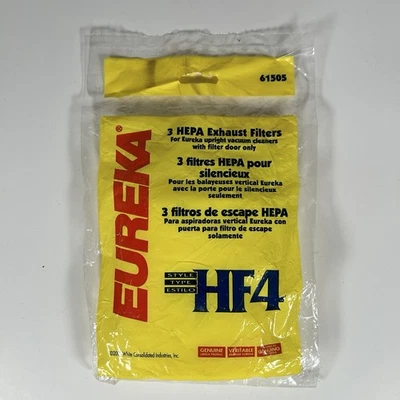 Genuine Eureka Vacuum Filters 61505 Style HF4 3 Pack HEPA Exhaust Filters - Image 1 of 2