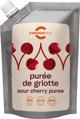 Caramanfruit sour cherry fruit puree 16 x 1 kg cherry puree slightly sour - Image 1 of 4