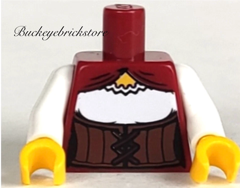 NEW Lego MINIFIG TORSO w/Reddish Brown Corset -Girl Female Princess Queen - Image 1 of 1