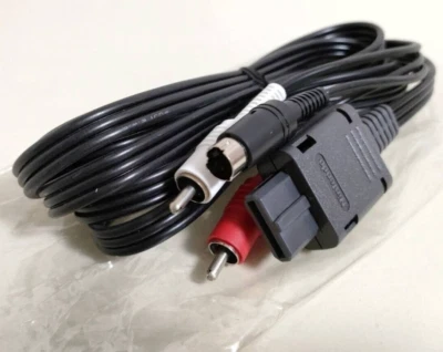 OFFICIAL Genuine Nintendo S-Video Cable N64 SNES Super Famicom GameCube SHVC-009 - Image 1 of 3
