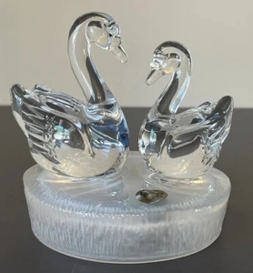 RCR GLASS CRYSTAL SWANS ITALIAN - Picture 1 of 4