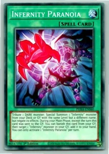 Infernity Paranoia - Mint / Near Mint Condition YUGIOH Card - Picture 1 of 1