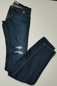 Jeans marca J taglia 28 donna JEANS STRAPPATI gamba a matita denim vita bassa California USA - Foto 1 di 10