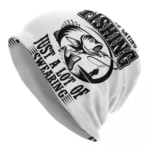 Hunter Fish Skullies Beanies Caps Men Women Unisex Outdoor Winter Warm Knit Hat  - Picture 1 of 27