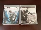 Game Lot - Batman Arkham../Assassin's Creed (PS3)  Complete w/ Manual