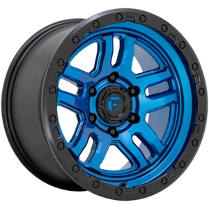 17x9 -12 Fuel 1PC D790 Ammo 6x5.5 Blue W/ Black Lip Wheels (Set of 4) - Picture 1 of 1