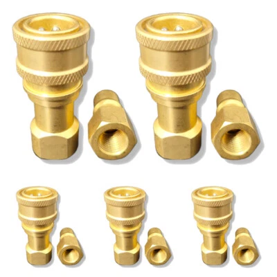 5 Sets Carpet Cleaning Brass 1/4" Quick Disconnect for Wand Hoses USA Shipping - Image 1 of 4