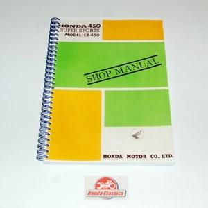 Honda Factory Taller Manual de Taller CB450 Dohc Doble, Reproducción HWM005 - Imagen 1 de 12