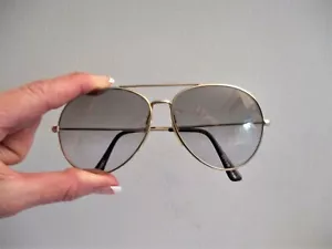 Vintage Corning Glass Lenses Gold Aviator Pilot Sunglasses Mint Condition! - Picture 1 of 10