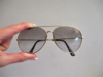 Gafas de sol vintage Corning Glass doradas aviador piloto ¡En perfecto estado! Foto 1 de 4