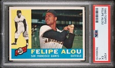 NEW SLAB PSA 5 EX FELIPE ALOU 1960 TOPPS 287 GRADED VINTAGE MLB TOUGH CARD TPHLC