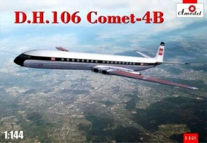 Amodel 1448 De Havilland D.H. Comet 4B, 1/144 scale plastic model kit - Picture 1 of 12