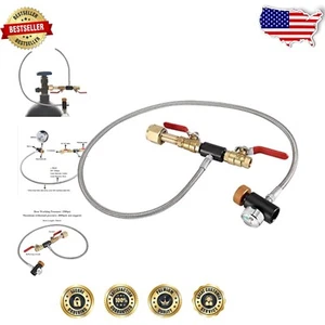 36-Inch Hose CGA-320 CO2 Adapter for Easy Soda Maker Refills - Durable Design - Picture 1 of 11