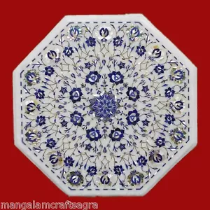 18" Marble Table Handmade Inlay Pietra dura Home Decor & Gift - Picture 1 of 2