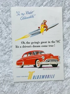  OLDSMOBILE RAKETE 88 WERBUNG OLDTIMER & SPORTWAGEN POSTKARTE UNGELAUFEN - Bild 1 von 2
