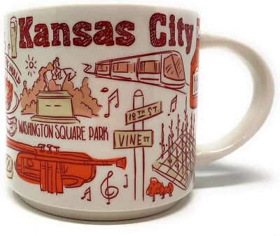 Starbucks Kansas City Been There Series Ceramic Coffee Mug Cup14 Oz NIB - Image 1 of 4