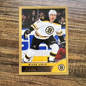2013-14 Score Milan Lucic Base Gold Parallel #22 Boston Bruins