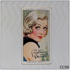 Player Film Stars 3rd Series #4 Constance Bennett Cigarette Card (CC99)