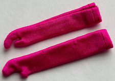 vtg Barbie hot pink GLOVES mod Francie 1844 fuchsia long mittens clone purple