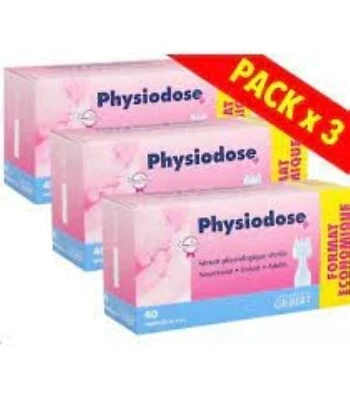 MARKE PHYSIODOSE PHYSIODOSE Physiodose Physiologisches Serum ? 3 Boxen mit 40 Einzeldosen, 40
