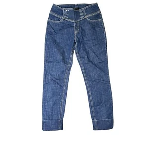 BDG Urban Outfitters Jeans Sailor Button High Rise Slim Straight Crop 27 - Picture 1 of 4