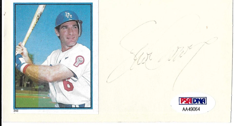 Steve Garvey Signed 3x5 Index Card PSA/DNA COA Dodgers 74 MVP Baseball Autograph - Image 1 of 1