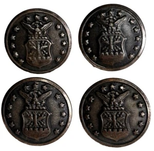 4 Vtg SCOVILL MF'G CO. WATERBURY 13 STAR EAGLE MILITARY UNIFORM BUTTONS 7/8'' - Picture 1 of 4